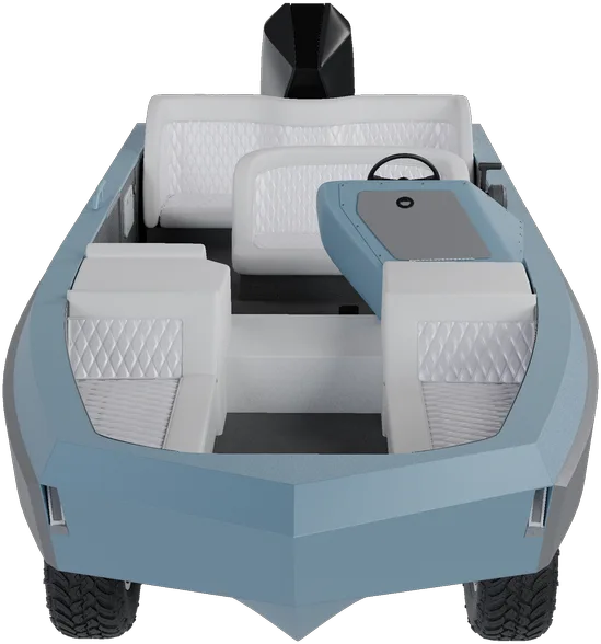 ice blue color amphibious vehicle transparent image