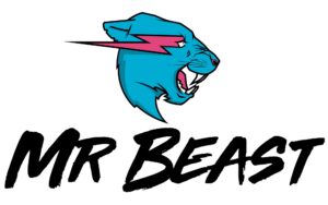 logo of Mr Beast with with tiger symbol on white background