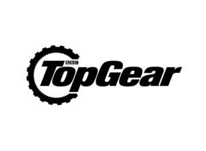 A black logo of BBC Top Gear on white